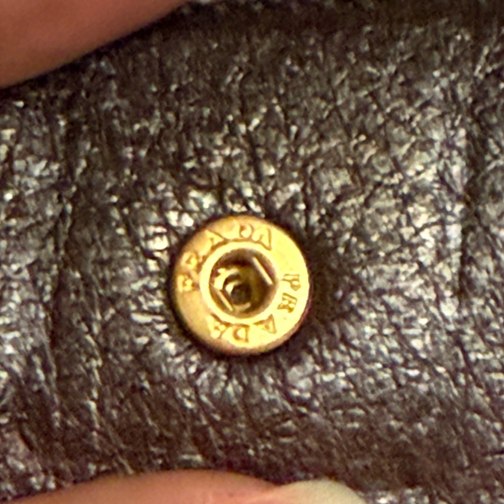 Vintage Prada Dark Brown Leather Wallet with Gold Logo - Picture 9 of 14